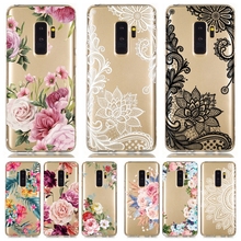 Case on for Coque Samsung Galaxy S10 S10E S8 S9 Plus A6 J4 J6 Plus A7 A9 2018 J3 J5 2017 Cases Retro Flower Soft Silicone Cover 2024 - buy cheap