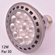 LED PAR30 светодиодные лампы 12 Вт белый теплый белый холодный белый E27 par30 лампочки 3030 Высокая мощность led заменить par30 галогенные E27 лампа 2024 - купить недорого