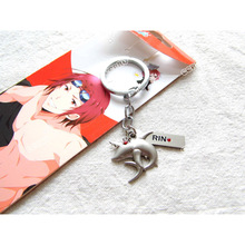 Free!iwatobi Swim Club Cosplay Anime Bag & Accessories Matsuoka Rin Shark Shape Alloy Metal Keychain Fashion Pendant for Gift 2024 - buy cheap