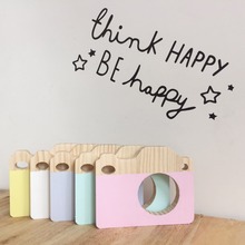 Creative 1Pc Cute Wood Camera Toys Safe Natural Toy For Children Fashion Ornaments Toys Birthday Christmas Holiday Gift 2024 - buy cheap