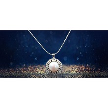 MADALENA SARARA AAA 10mm Freshwater Pearl Pendant Necklace Sun Flower Drop Style Alloy Chain Necklace 2024 - buy cheap