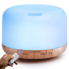 Ultrasonic Air Humidifier 500ml Aroma Essential Oil Diffuser with Remote Control LED Lamp Aromatherapy Diffuser Mist Maker 2024 - buy cheap