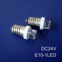 Luces led instrumento de alta calidad 24V E10, bombilla led 24v E10, lámpara indicadora LED E10, lámpara led 24v E10, envío gratis 500 unids/lote 2024 - compra barato