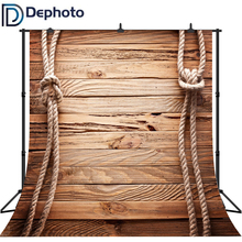 Dephoto Vinyl Background for Photo Rope Brown Wood Ship Backdrops Photocall Customize Cute Interesting Photobooth 2024 - buy cheap