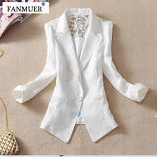 Fanmuer 2019 feminino terno feminino blazer elegante três quartos manga blazers mulher outerwear roupas femininas jaqueta de verão 2024 - compre barato