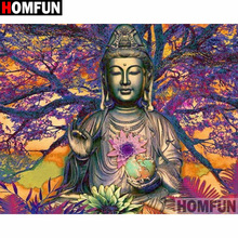 HOMFUN Full Square/Round Drill 5D DIY Diamond Painting "Religious Buddha" 3D Diamond Embroidery Cross Stitch Home Decor A19773 2024 - buy cheap