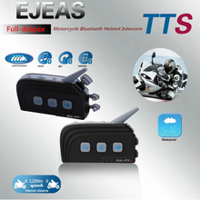 Ejeas-tts-intercomunicador Bluetooth Dual para casco de motocicleta, Kit de auriculares BT, sistema de comunicación con FM para 4 conductores, 2 uds. 2024 - compra barato