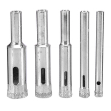 5pcs Diamond Coated Hole Saw Marble Cutter Drill Bits Tool Set For Tile Glass 5/6/8/10/12mm 2024 - buy cheap