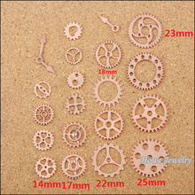 200 pcs  Charms Rose Gold-color zinc alloy Steam punk Gear Pendant Fit Bracelets Necklace DIY Metal Jewelry Making 20052 2024 - buy cheap