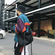 Модная нагрудная сумка для мужчин и женщин, водонепроницаемая нейлоновая сумка на плечо в стиле хип-хоп, уличная функциональная Студенческая нагрудная сумка в стиле Харадзюку 2024 - купить недорого