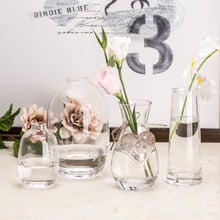 Горячая Распродажа, простая мини ваза для цветов, контейнер для гидропоники, креативный домашний Свадебный декор, изысканная стеклянная ваза, бесплатная доставка 2024 - купить недорого