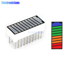 5PCS 10 Segment 4 Color LED Battery Level Bar Graph Power Display Indicator Module Red Yellow Green Blue Multi-color 5V Light 2024 - buy cheap