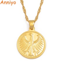 Anniyo German Pendant Necklaces Women Girls Gold Color Germans Jewelry Charm Gifts #015816 2024 - buy cheap