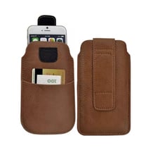Поясная сумка с карманами для iPhone 6 6S 7 8 Plus X, чехол из искусственной кожи, чехлы для телефонов Samsung/LG/Nokia/HTC/Huawei/Asus/Xiaomi 2024 - купить недорого