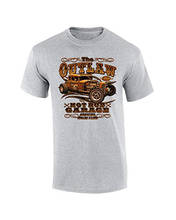 Men T Shirt Print Cotton Short Sleeve T-Shirt Cool O-Neck Tops  Hot Rod T-Shirts The Outlaw Garage Genuine Stolen Car Tee Shirt 2024 - buy cheap