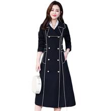 2019 Spring Autumn British Style Women's Trench Coat Ladies Fashion Slim Solid Double-Breasted Windbreaker Female Overcoats M76 2024 - buy cheap