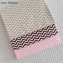 100% algodão sarja tecido simples 0.5cm rosa marrom camelo chevron para handwork folha vestuário vestido retalhos artesanato decoração 2024 - compre barato