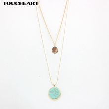 TOUCHEART Gold color Chain Necklace Vintage Accessories Necklaces & Pendants Jewelry for Women Statement Necklace SNE160143 2024 - buy cheap