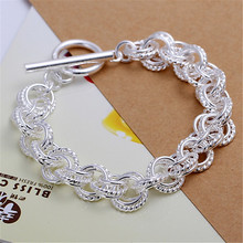 Promotion hot silver color  bracelets new Cute women lady wedding nice fashion jewelry Pretty Christmas gifts H023 2024 - buy cheap