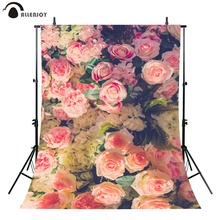 Фон для фотосъемки Allenjoy, винтажный цветной цветочный фон, красивый фон для свадебной фотосъемки с изображением роз, Детская Фотостудия 2024 - купить недорого