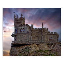 Castillo de construcción de 60x50cm, 100% de área completa, pintura de diamantes de imitación para mosaico, Kit de bordado de punto de cruz de diamantes en 3D 2024 - compra barato