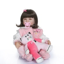 Muñeca de silicona reborn de 52cm hecha a mano para niños pequeños, juguete de muñeca de princesa de tacto real premium de 22 pulgadas, bb, gran oferta 2024 - compra barato