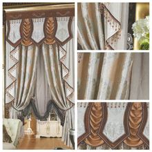 noble style great luxury the blind Best fashion quality abstract pattern window dodechedron cotton hemp curtain customize Blinds 2024 - buy cheap
