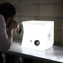 Portable Mini Folding Studio Diffuse Soft Box Lightbox With LED Light Black White Photography Background Photo Studio box 2024 - buy cheap