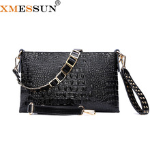 XMESSUN 2021 New Chain Clutch Crocodile Pattern Leather Bag For Lady Handbag Fashion Envelope Bag Shoulder Messenger Bag F85 2024 - buy cheap
