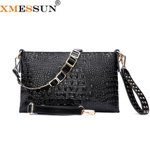 Xmessun bolsa de mão estampa de crocodilo, bolsa de mão para mulheres tipo envelope de ombro f85 2021 2024 - compre barato