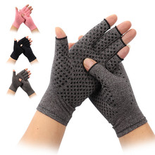 Silicone Non-slip Pressure Gloves Half Finger Hand Arthritis Gloves Rheumatoid Pain Relif Therapy Training Compress Joint Cure 2024 - buy cheap