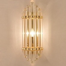 Lámpara de pared moderna, luz de cristal de lujo, nórdica, decoración para sala de estar, hotel, luces LED 2024 - compra barato