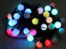 Tira de luces LED con forma de bola para decoración del hogar, tira de luces de hadas con cambio de color RGB de 6M y 40, ideal para Navidad, boda, fiesta, árbol de Navidad, 220V 2024 - compra barato
