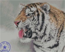 Kit de punto de cruz con cuentas de alta calidad, kit de Tigre, jaguar, rugido, gran oferta, envío gratis 2024 - compra barato
