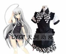 Haiyore-Disfraz de Anime japonés, traje de Cosplay, blanco y negro, para carnaval, fiesta de halloween 2024 - compra barato