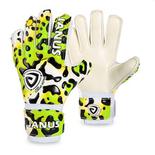 Профессиональные детские Вратарские Утепленные перчатки из латекса с леопардовым принтом для мальчиков, футбольные вратарские перчатки, футбольные вратарские перчатки для детей 2024 - купить недорого