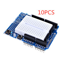 Placa de expansão protótipo uno 10 convés com mini placa de ensaio para arduino uno protótipo 2024 - compre barato