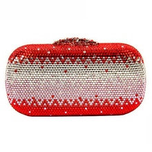 Red Women Bridal Clutch Evening Clutches Party Wedding Bags High Quality Full Diamond Ladies Crystal Prom Party Purse Chain Bag 2024 - buy cheap