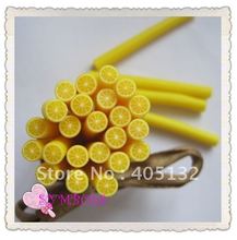 a-06 Free Shipping 100pcs 5mm Yellow Lemon Shape Fruit Cane Fancy Nail Art  Polymer Clay Cane 2023 - buy cheap