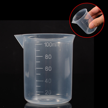 1 шт. 100 мл пластиковый мерный кувшин мерная чашка градуированная поверхность носика для кухонного лабораторного инструмента 2024 - купить недорого