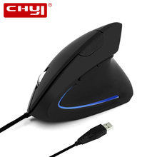 CHYI Vertical Ergonomic Mouse 3200DPI USB Optical Computer Mause Wired Office Laptop PC Mouse LED Gaming Mice For Desktop Gamer 2024 - buy cheap