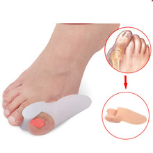 2pcs/lot Silicone Gel Foot Pad Stretch Corrector Big Toe Separator Spreaders Alignment Toe Bone Insole Foot Care Tool 2024 - buy cheap