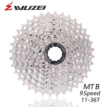 Wuzei 9 s 18s 27s velocidade 11-36t rodas livres mtb volante da bicicleta 9 velocidade cassete volante 11-36t compatível para peças m370 m4000 2024 - compre barato