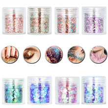 1Box Mix Size Nail Glitter Powder Sequins Nail Sparkles Shiny Makeup Glitter Dust Nail Art Decorations 2024 - buy cheap