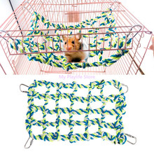 Pet Hamster Hammock Braided Net Rope Hanging Cage Ladder Small Animal Squirrel Chinchilla Parrot Sleep Play Climbing Toy C42 2024 - buy cheap