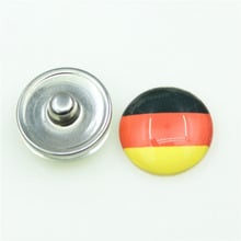 Flag Of Germany 20pcs/lot Snap Buttons fit 18mm Ginger Button Snap Bracelet&Bangles Letters DIY Snap Jewelry Charms 2024 - buy cheap