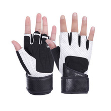 Leather Weightlifting Gloves Half Finger Training Gloves wrist support Breathable Gym Dumbbell Sport Fitness Gloves 2024 - buy cheap