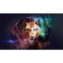 Full Square Drill 5D DIY wolf collage space colorful diamond painting Cross Stitch 3D Embroidery Kits home decor H28 2024 - buy cheap