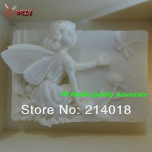 Beautiful faery modelling silicon soap mold dragonfly fondant Cake decoration mold High-quality Handmade soap mold NO.:SO403 2024 - buy cheap