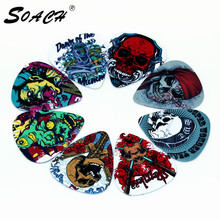 SOACH 10pcs Newest The cartoon skeleton Guitar Picks Thickness 0.71mm guitar pick ukulele for Guitar Accessories 2024 - buy cheap